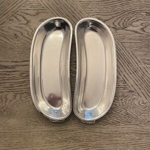 Vintage Silver Trays with Handles